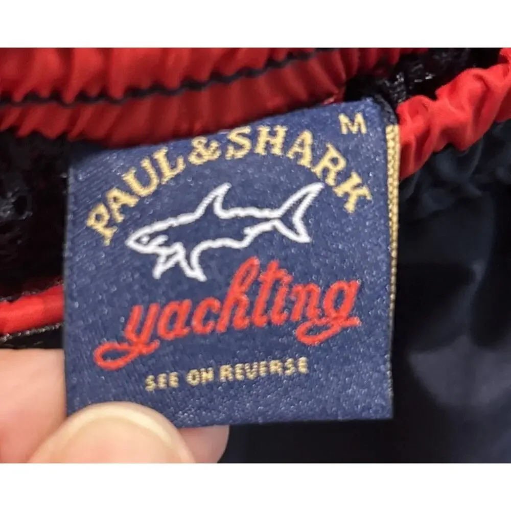 Men’s PAUL & SHARK Yachting Blue Swim Trunks W/ Liner Size M *A12